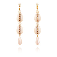 Lyria Runway Style Shell Drop Earrings image