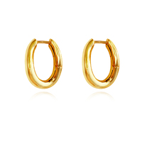 Enoa Fine Twist Huggie Earrings (Gold Vermeil) image