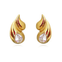 Anica Twin Droplet Earrings (Gold)
