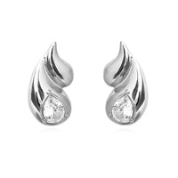 Anica Twin Droplet Earrings (Silver)