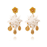 Blanche Exquisite Leather Coin Earrings (Limited Edition) image