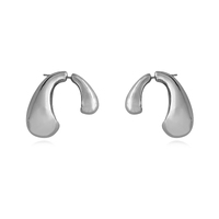 Maddox Waterdrop Earrings (Silver)