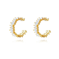 Bria Austrian Zircon Cuff Earrings (Pair) image