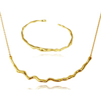 Be The Flow Necklace & Bangle Gift Set (Gold) image