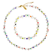 Loxie Freshwater Pearl Necklace & Bracelet Gift Set  image