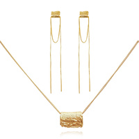 Murphy Earrings & Louca Necklace Gift Set (Gold) image