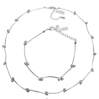 Trust The Flow Necklace & Bracelet Gift Set (Silver) image
