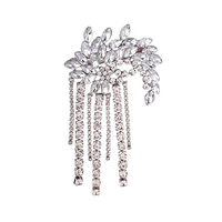 Irina Luxury Rhinestone Tassel Barrette