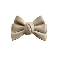 Charlotte Bow Tie Hair Clip (Tan) image