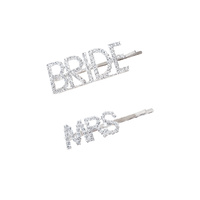 Bride & Mrs Hair Clip Set image