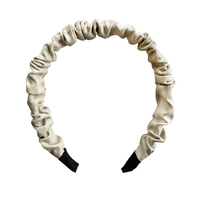 Tallulah Scrunched Headband (Beige) image