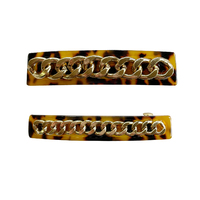 Bertina Modern Chain Barrette Set image