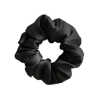 Laurie Mulberry Silk Scrunchie (Black) image
