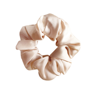 Laurie Mulberry Silk Scrunchie (Light Peach) image