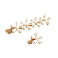 Vienna Floral Pearly Barrette Set image