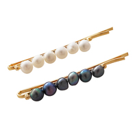 Aliénor Dual Toned Freshwater Pearl Hair Clip Set image