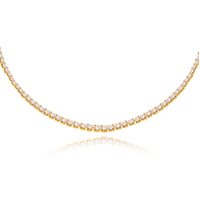 Lucille Gold Filled Diamante Necklace / Choker image