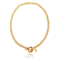 Coco 24K Gold Buckle Chain Necklace image