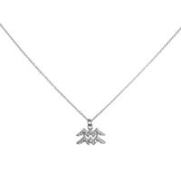 Aquarius Diamante Pendant Necklace (Silver) image