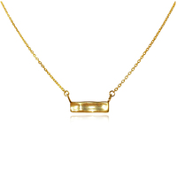 Alva Minimal Muse Bar Pendant Necklace (Gold Vermeil) image