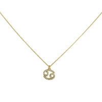 Cancer Diamante Pendant Necklace (Gold) image