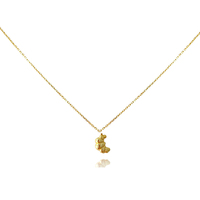 Aicha Dainty Croissant Pendant Necklace (Gold) image