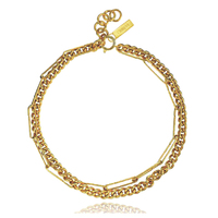 Dominique Layered Gold Chain Necklace image