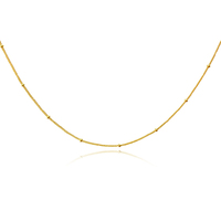 Brianna Fine Gold Bead Necklace  image