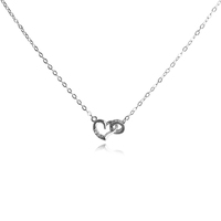 Darlene Dainty Heart Pendant Necklace (Silver) image