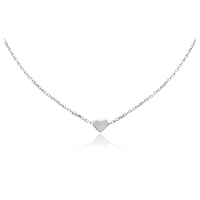 Ida Fine Silver Heart Pendant Necklace image