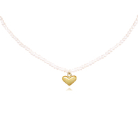 Catalina Freshwater Pearl Heart Pendant Necklace image