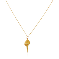 Coralia Coastal Muse Shell Pendant Necklace (Gold Vermeil) image