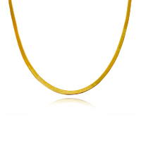 Faridah Gold Snake Chain Necklace (Solid Sterling Silver) image