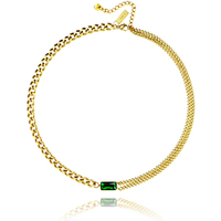 Fara Dual Gold Chain Necklace / Choker image