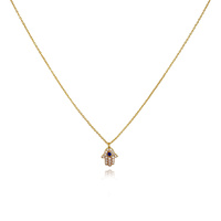 Esin Hand Evil Eye Pendant Necklace (Gold) image