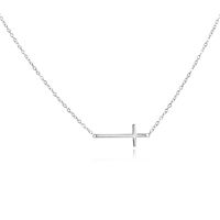 Trine Cross Pendant Necklace (Silver) image