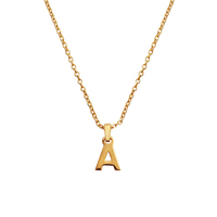 24K Gold Filled Initial A Pendant Necklace image