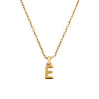 24K Gold Filled Initial E Pendant Necklace image
