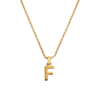 24K Gold Filled Initial F Pendant Necklace image
