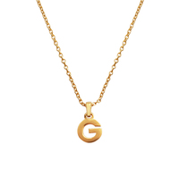 24K Gold Filled Initial G Pendant Necklace image