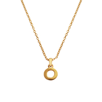 24K Gold Filled Initial O Pendant Necklace image