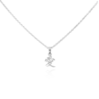 Chinese Love Pendant Necklace (Silver) image