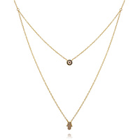 Alara Luck Evil Eye Layering Necklace (Gold) image