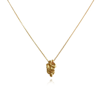 Artemisa Artisan Sculptural Pendant Necklace (Gold) image