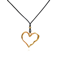 Mason Sculptured Heart Pendant Necklace (Gold) image