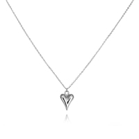 Lavinia Classic Love Heart Pendant Necklace (Silver) image