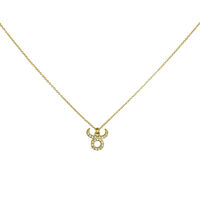 Taurus Diamante Pendant Necklace (Gold) image