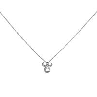 Taurus Diamante Pendant Necklace (Silver) image