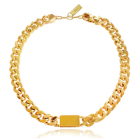 Amabel Modern Muse Gold Chain Necklace (Gold) image