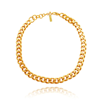 Karmen Titanium Gold Chain Necklace  image